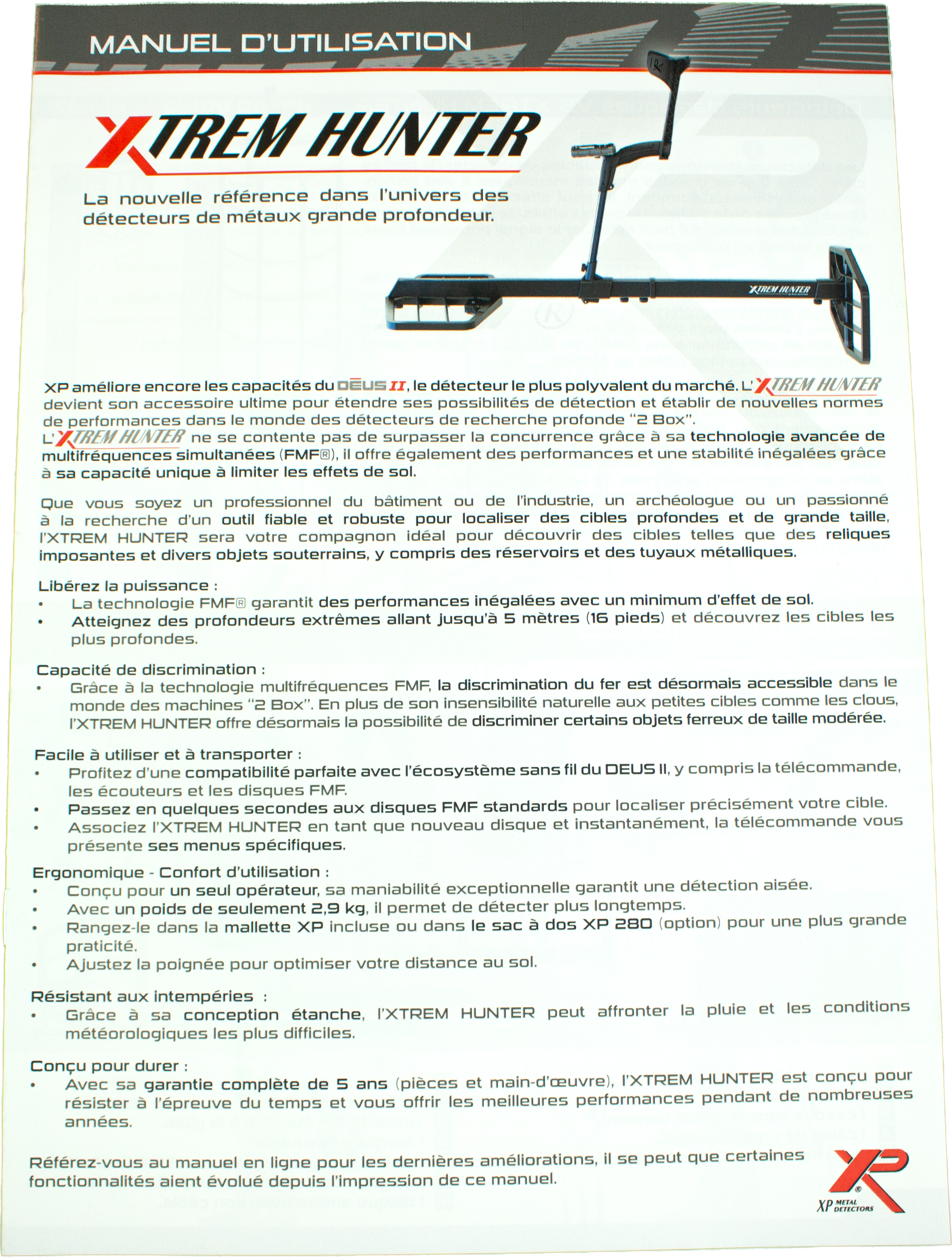 XTR115-MANUAL-FR